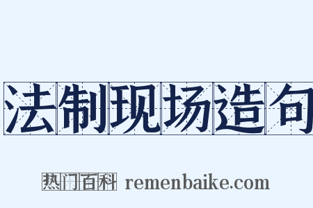 法制现场造句是什么意思的图片